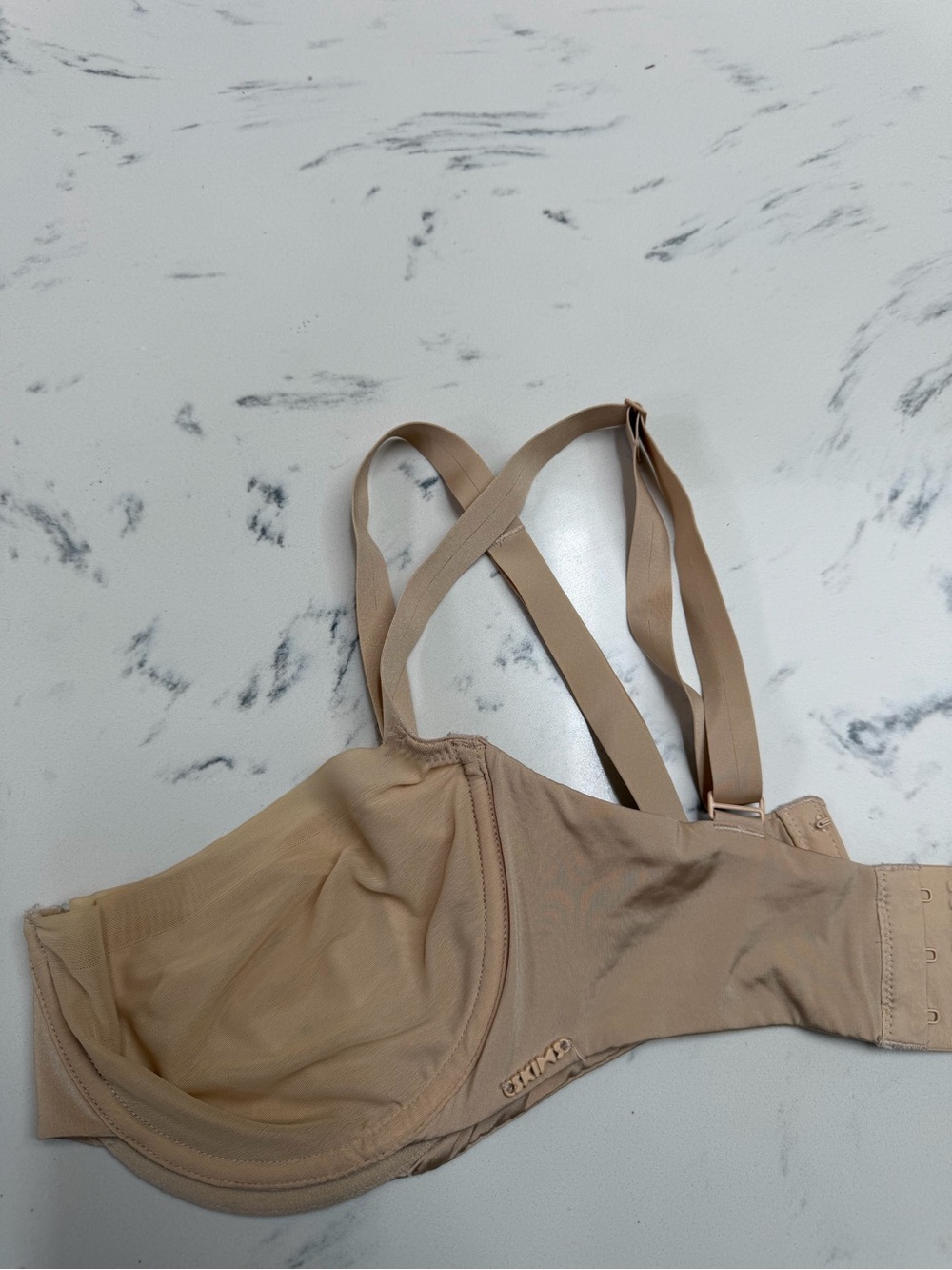 Skims Nude Underwire Bra with Adjustable Straps